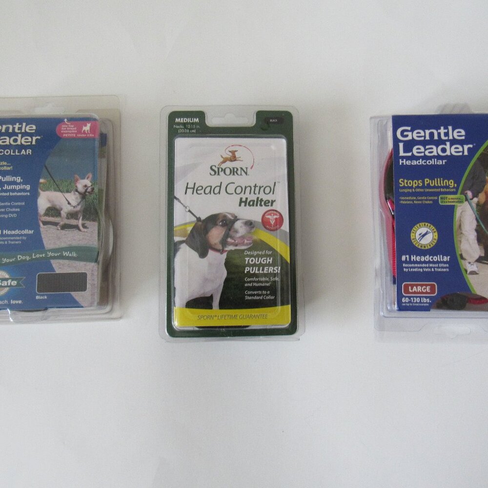 NEW GENTLE LEADER OR SPORN HEADCOLLARS FOR DOGS